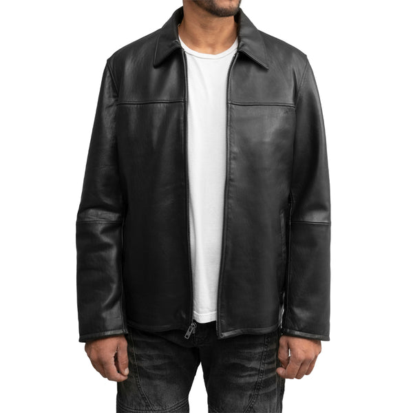 Men's Leather Zip Coat #2059NZ - Sole Survivor Leather