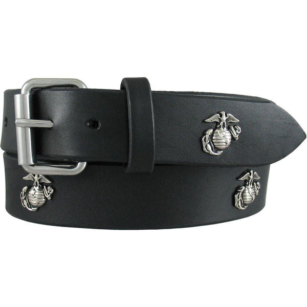 Grommet Studded Belt | Made in USA | by Sole Survivor Leather Black / 54