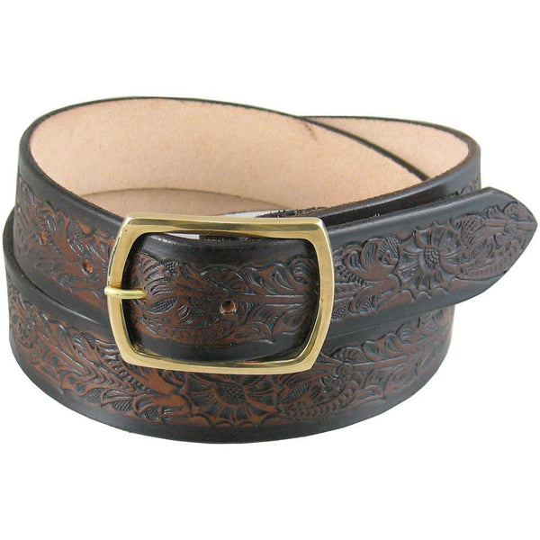 Tooled Belts - Artisan Leather by Sole Survivor