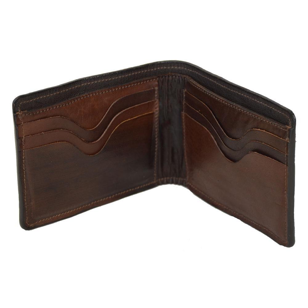 Ostrich Leather Wallets Mens Bifold Wallets