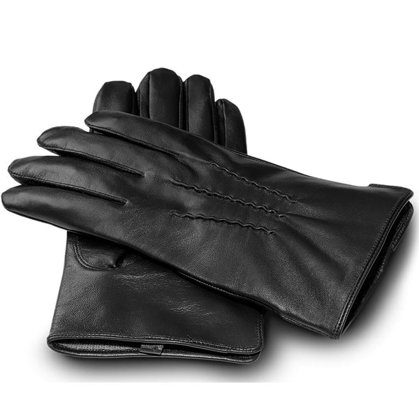 Men's Cashmere Lined Leather Gloves Sole Survivor Leather